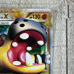 Pokemon TCG 2009 Rising Rivals Lv X Hippowdon 107/111 HP Ultra Rare Crease - Image 4