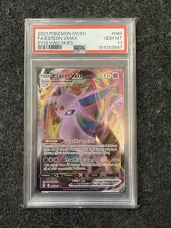 PSA 10 Espeon VMAX Full Art Evolving Skies 065/203 - Pokemon TCG - Image 1