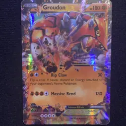 The Pokemon Company Pokemon TCG Groudon EX Ultra Rare Holo XY Primal Clash 85/1… - Image 1