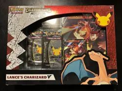 Pokemon TCG: Celebrations Collection Box [Lance's Charizard V Oversize] (2021) 820650809392 - Image 1