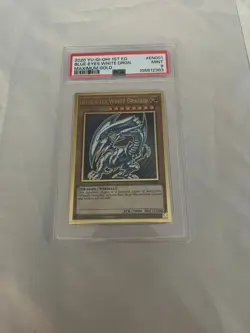 Yugioh Blue-Eyes White Dragon Maximum Gold MAGO-EN001 PSA 9 - Image 1