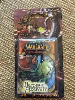 World Of Warcraft TCG Heroes Of Azeroth 3 Pack (Sealed- Rare 2008) - Image 1