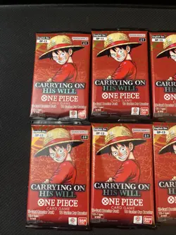 One Piece Card Game OP-13 Carrying On His Will Booster Packs Lot Of 8 - Image 2