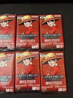 One Piece Card Game OP-13 Carrying On His Will Booster Packs Lot Of 8 - Image 3