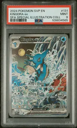 Kingdra EX 131 Scarlet & Violet Promo Holo Pokemon TCG Card PSA 9 - Image 1