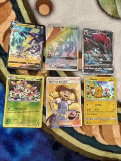 Pokemon Card Bundle – GX, V & Full Art Cards – Pikachu, Zoroark, Zygarde - Image 5