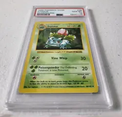 Ivysaur Base Set SHADOWLESS 30/102 *PSA 10 - GEM MINT* WOTC Pokemon Card - Image 2