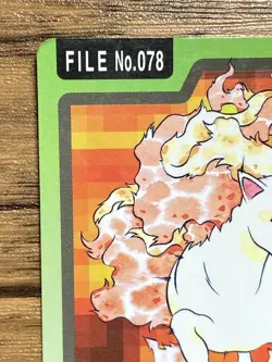 Pokemon Carddass Card Rapidash File No.78 Bandai Pocket Monsters 1997 Japan - Image 3