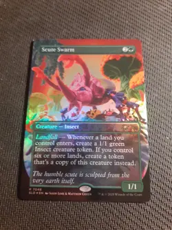 Scute Swarm #7048 (Rainbow Foil) (NM) Secret Lair Play-Doh Extra Life SLD MTG - Image 1