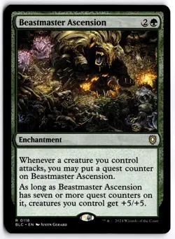 Beastmaster Ascension NM BLC Commander: Bloomburrow MTG - Image 1