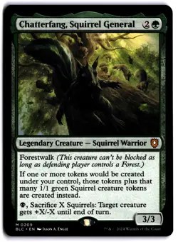 Chatterfang, Squirrel General NM BLC Commander: Bloomburrow MTG - Image 1