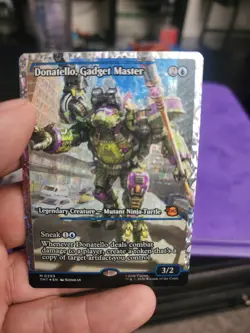 TMNT MTG Donatello, Gadget Master showcase fractured Foil M0293 - Image 1