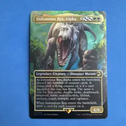 Indominus Rex, Alpha (Borderless Foil) UB Jurassic World Collection NM#14 NM - Image 1