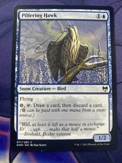 Magic The Gathering Kaldheim Pilfering Hawk 071/285 - Image 1