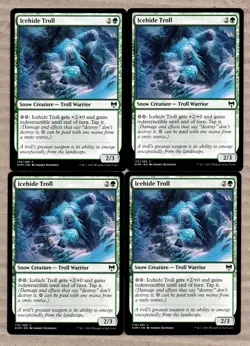 Icehide Troll x 4 Common Kaldheim Magic the Gathering MTG - Image 1