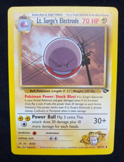 Pokemon TCG Lt. Surge's Electrode 52/132 Gym Challenge (NM/LP) - Image 1