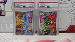 Pokemon Deerling 165 PSA 10 & Sawsbuck 166 PSA 10 Temporal Forces English Set - Image 1