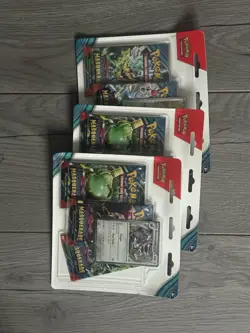 Pokemon TCG Twilight Masquerade 3 Pack Blister + X3 Surging Sparks Sealed Packs - Image 1