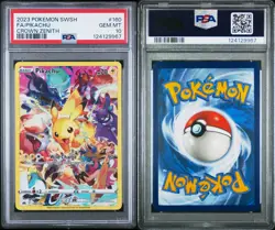 GEM MT PIKACHU 2023 Pokemon Sword & Shield Crown Zenith Full Art #160 PSA 10 - Image 3