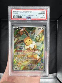 2025 Pokemon Sv: Scarlet & Violet Promo Eevee 173 Holo PSA 10 - Image 1
