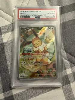 Pokemon TCG Eevee Black Star Promo 173 Prismatic Evolutions PSA 10 - Image 1