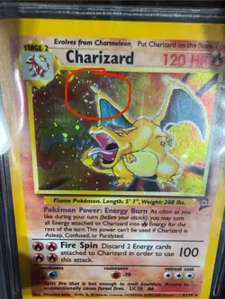 2000 Pokemon Base Set 2 Charizard Holo #4 BGS 9 w/ Subgrades - Epic Wing Swirl - Image 2