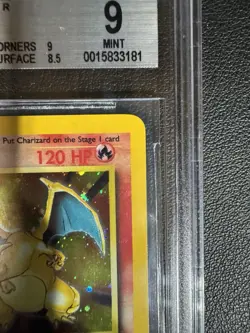 2000 Pokemon Base Set 2 Charizard Holo #4 BGS 9 w/ Subgrades - Epic Wing Swirl - Image 4