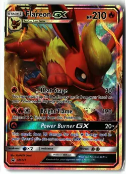 Flareon GX ⭐ SM171 Holo Promo SM Black Star Promos 2017 Pokemon NM - Image 1