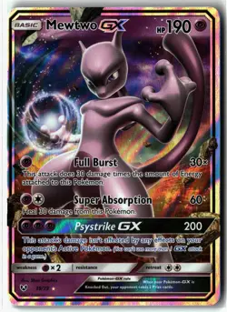 Mewtwo GX ⭐ 39/73 Holo Rare GX Shining Legends 2017 Pokemon NM - Image 1