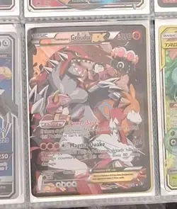 Pokemon Team Magma's Groudon EX 15/34 Double Crisis Ultra Rare Full Art Holo - Image 1