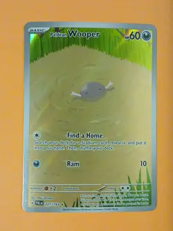Pokemon Scarlet & Violet Paldea Evolved Paldean Wooper 221/193 Illustration Rare - Image 1
