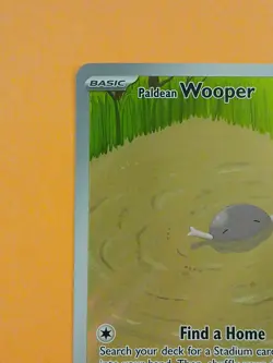 Pokemon Scarlet & Violet Paldea Evolved Paldean Wooper 221/193 Illustration Rare - Image 3