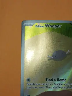 Pokemon Scarlet & Violet Paldea Evolved Paldean Wooper 221/193 Illustration Rare - Image 4