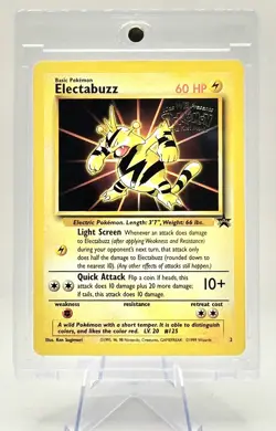 1999 Pokemon TCG Electabuzz #2 Black Star Promo - Image 1