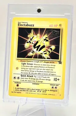 1999 Pokemon TCG Electabuzz #2 Black Star Promo - Image 3