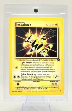 1999 Pokemon TCG Electabuzz #2 Black Star Promo - Image 4