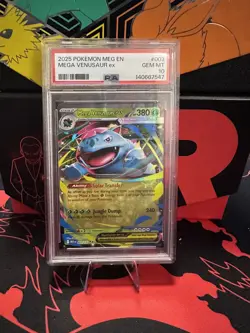 2025 POKEMON MEG EN-MEGA EVOLUTION #003 MEGA VENUSAUR EX PSA 10 - Image 1