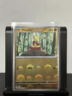 Pokemon White Flare Mienfoo 052/086 (Pokeball Pattern) Reverse Holo NM - Image 1
