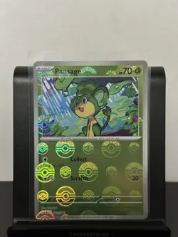 Pokemon Black Bolt Pansage 004/086 (Pokeball Pattern) Holo NM - Image 1