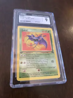 1999 Pokemon Fossil First Edition #57 - Zubat CGC 9 - Image 1