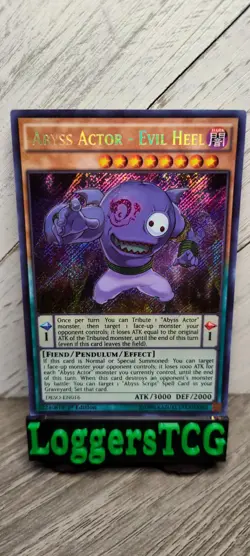 Yu-Gi-Oh! Abyss Actor Evil Heel / DESO EN016 1st Edition LP - Image 1