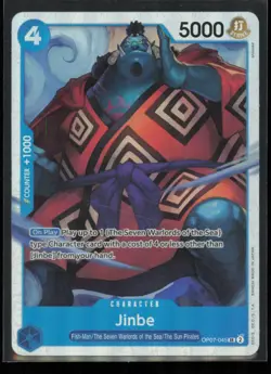 Jinbe (045) OP07-045 One Piece 500 Years in the Future Super Rare Near Mint - Image 1