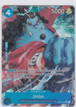 One Piece TCG Jinbe OP07-045 SR Parallel Alt Art 500 Years in the Future NM Eng - Image 1