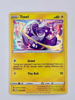 🇨🇦 Toxel - SWSH209 - Pokemon Sword & Shield Promo Ultra Rare Holo Card NM - Image 1