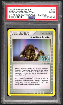 Pokemon Cards - PSA 9 Trainer Cessation Crystal 74/100 - Crystal - MINT - PSA9 - Image 1