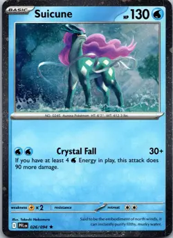 Suicune (Cosmos Holo) Rare Miscellaneous Cards & Products 026/094 NM - Image 1