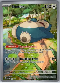 Snorlax SVP 051 SV: Scarlet & Violet Promo Cards - Pokemon Card - NM - Image 1