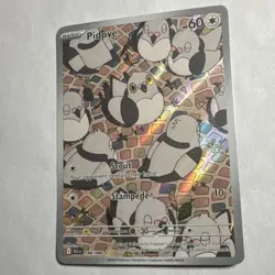 Pokemon TCG Pidove BLK EN Holo 60 HP Basic Bird Card 148/086 Standard Size - Image 1