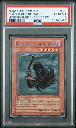 2002 Yu-Gi-Oh! Reaper Of The Cards LOB-071 1st Edition PSA 10 Rare - Image 1