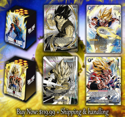 Dragon Ball Super Fusion World GOGETA & VEGITO Card Case & Promos LIMITED Bundle - Image 1